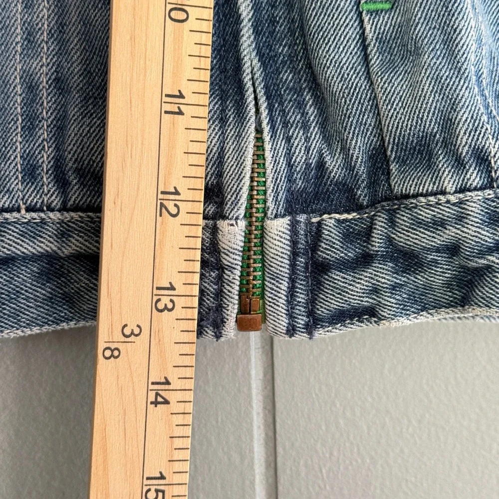 Vintage OshKosh B'gosh Kids Denim Jacket Size 6 Zip Up 80s 100%‎ Cotton USA Blue